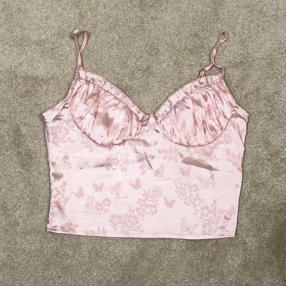 Pacsun flower tank top